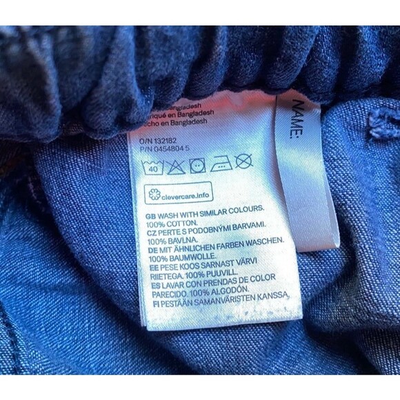 H&M Kids size 5-6 year old denim jogger jeans with elastic waist - Picture 8 of 9